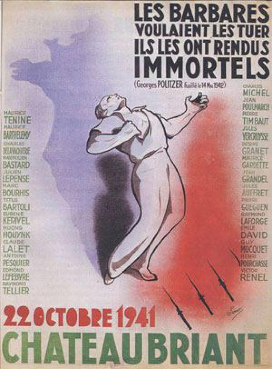 Commémoration à la clairière des Fusillés de Chateaubriant du 22 octobre 1941